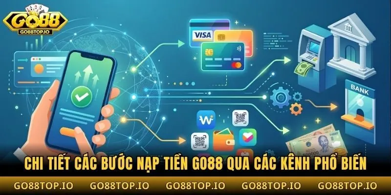 Chi tiết các bước nạp tiền Go88 qua các kênh phổ biến