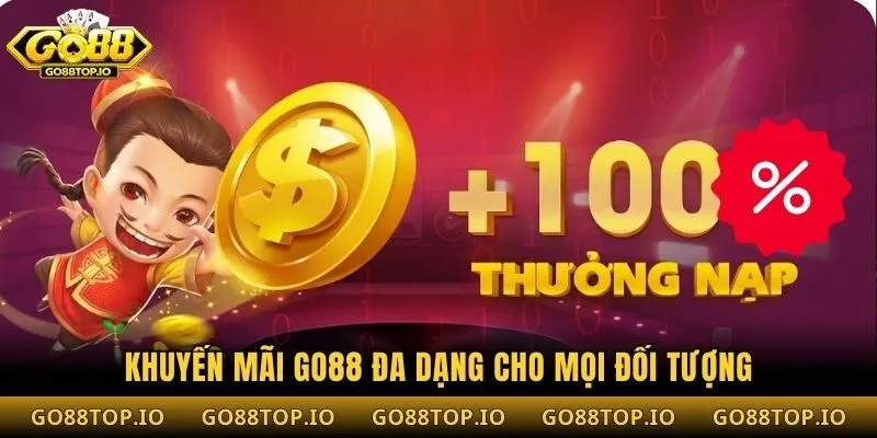 Khuyến mãi Go88 đa dạng cho mọi đối tượng