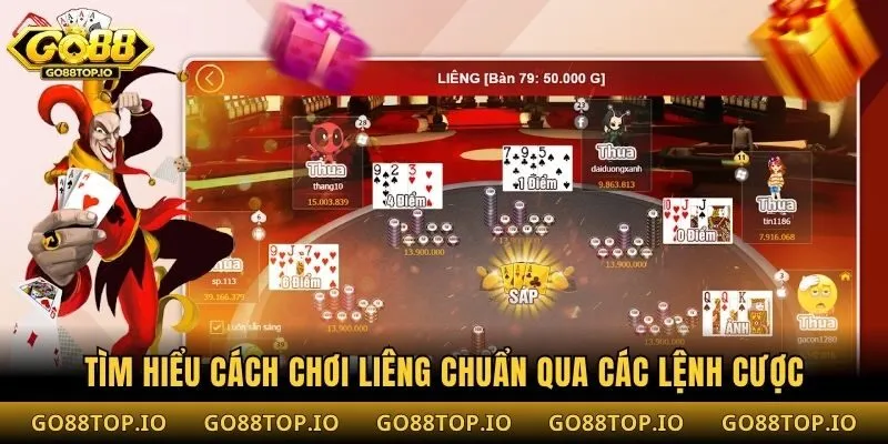 Tìm hiểu cách chơi Liêng chuẩn qua các lệnh cược